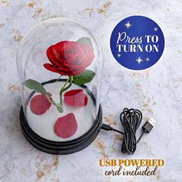 Paladone Beauty and The Beast Enchanted Rose Light