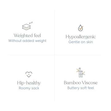 HALO Sleepsack Supersoft Wearable Blanket, Viscose Made from Bamboo, Sleeping Bag for Babies, 1.5 TOG, 0 – 6 Months, Small, Dusty Pink