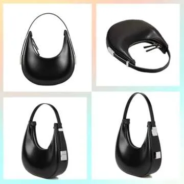 Sunwel Adjustable Mini Clutch Shoulder Bag with Ribbon