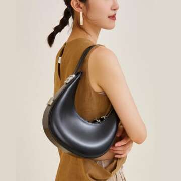 Sunwel Adjustable Mini Clutch Shoulder Bag with Ribbon