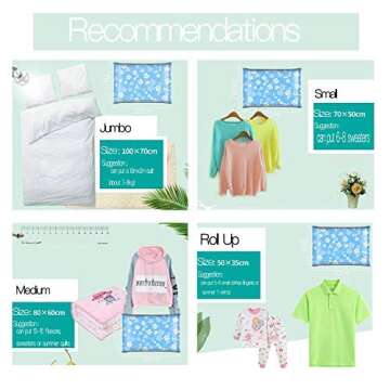 Space Saver Vacuum Compression Bags for Travel & Home Storage