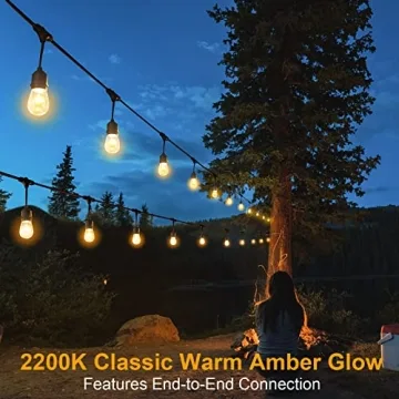 Mlambert 96FT Dimmable Vintage Outdoor String Lights