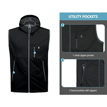 Lightweight Softshell Vest for Golf and Outdoor Activities