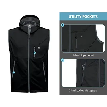 Lightweight Softshell Vest for Golf and Outdoor Activities