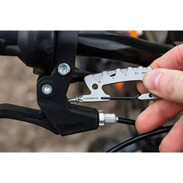 KeySmart AllTul Raptor - 6-in-1 Multi-Purpose Keychain Multitool with Bottle Opener, Wrench, Philips Head, Flat Head, Carabiner, and Steel Cutter Ideal Utility Tool for Camping, Fishing Etc.