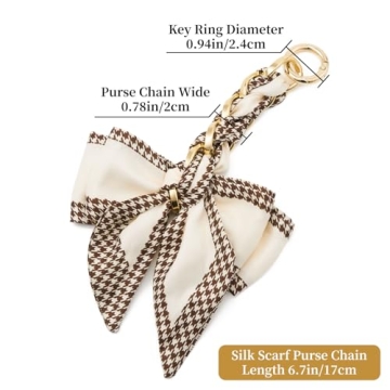ZOOEASS Bag Extender Chain with Bow for Women Accessories