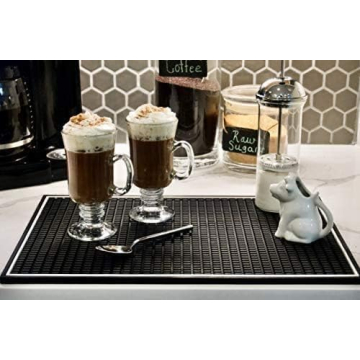 Highball & Chaser Bar Mat - 18x12 Durable & Stylish