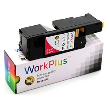 WorkPlus Remanufactured Compatible Toner Cartridge replacement for Xerox Phaser 6020, 6022, WorkCentre 6025, 6027 Printers (4 pcs, Black 106R02759, Magenta 106R02757, Cyan 106R02756, Yellow 106R02758)
