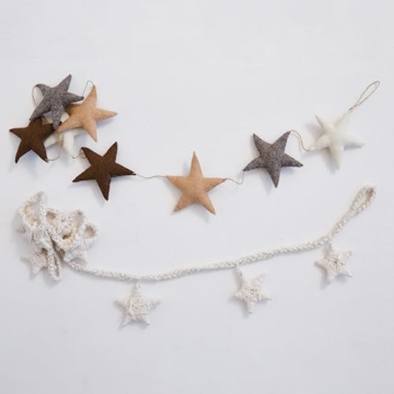 Creative Co-Op Star Garland - Eco-Friendly Holiday Decor