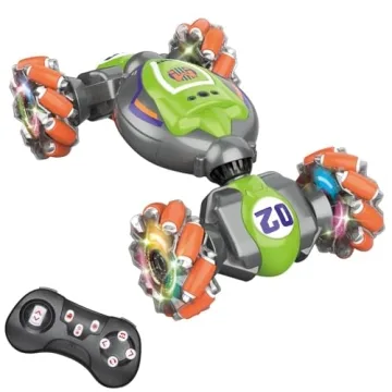 Threeking Gesture Sensing RC Twist Stunt Car Toy - Hands-Free Action for Kids 6+