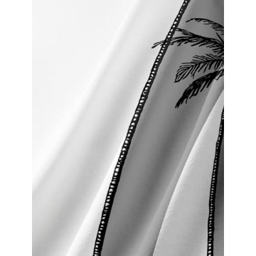 WRITKC Tropical Button Down Hawaiian Shirts for Men