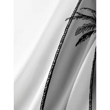 WRITKC Tropical Button Down Hawaiian Shirts for Men