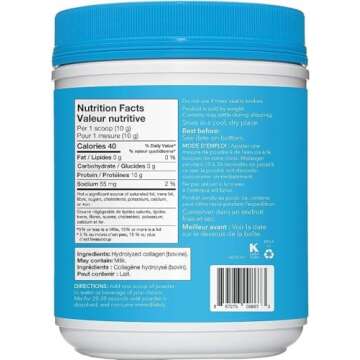 Vital Proteins Unflavored Collagen Peptides – Boost Your Radiance and Joint Health with Pure Goodn...