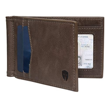Bryker Hyde RFID Blocking Slim Minimalist ID Inside Front Pocket Wallet, Money Clip, 9 Slots, Leathe...