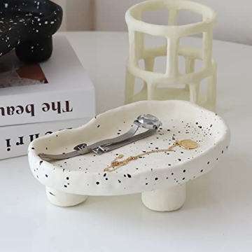 PEAUARL Jewelry Organizer Pea Resin Tray for Home Decor