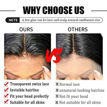 PAPYON 28 Inch Body Wave Lace Front Wigs Human Hair Pre Plucked 13×4 Body Wave Glueless Lace Fronta...