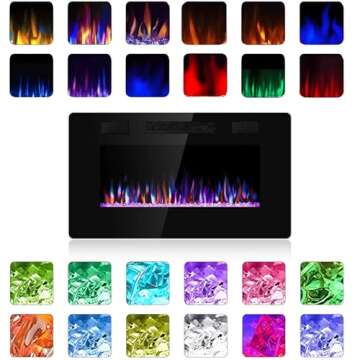 Antarctic Star 30 Inch Electric Fireplace with Remote Control