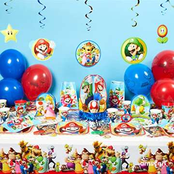 Anagram 33 Mario Bros Shape Foil Balloon, Mixed