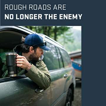 YETI Rambler 20 oz Travel Mug, Stainless Steel, Vacuum Insulated with Stronghold Lid, Sandstone Pink