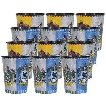 Harry Potter Birthday Party Supplies Set of 12 16oz Plastic Reusable Favor Cups - Design and Color M...