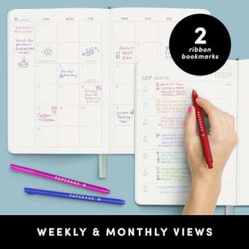 Stylish PAPERAGE 2025 Weekly & Monthly Planner