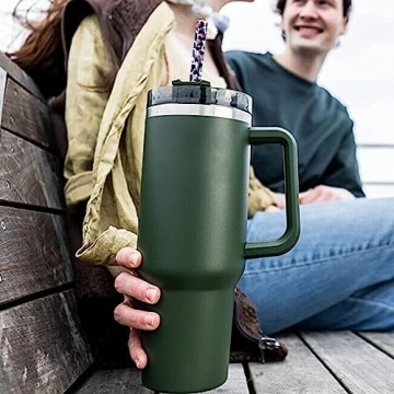 AIERSA Leopard Replacement Straws for Stanley Tumblers