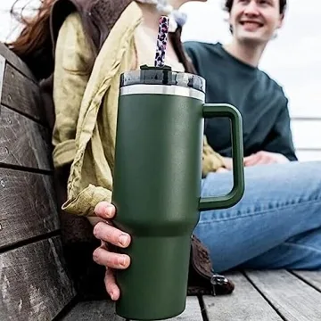 AIERSA Leopard Replacement Straws for Stanley Tumblers