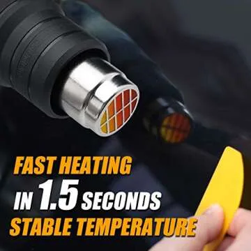 2000W Heat Gun Kit - Adjustable Temperature for Crafts