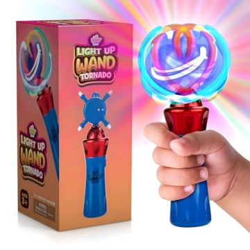 IPIDIPI TOYS Spinning Light Up Wand – Fun LED Sensory Toy for Kids