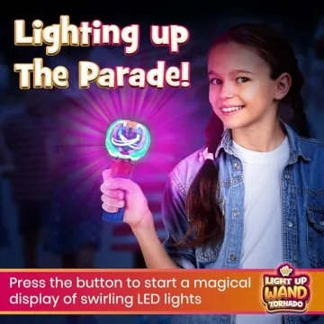 Light Up Spinning Wand - Sensory Fun for Kids