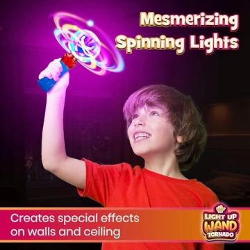Light Up Spinning Wand - Sensory Fun for Kids