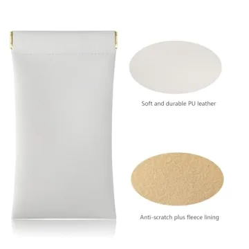 QSCFKL 4Pcs Squeeze Top Glasses Case Set for Everyone