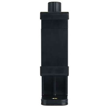 Ruittos Phone Tripod Adapter, Smartphone Holder Clip Mount Compatible with iPhone/Samsung and All Cell Phones, Rotates Vertical Horizontal Adjustable Clamp Selfie Stick Monopod (T9)