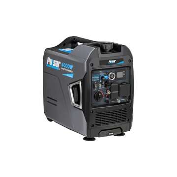 Pulsar Products GX400BRN, 4000W Portable Ultra-Quiet Dual Fuel & Parallel Capability, Remote Start, ...