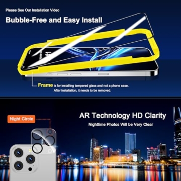 iPhone 16 Pro Max Screen Protector with Lens Kit