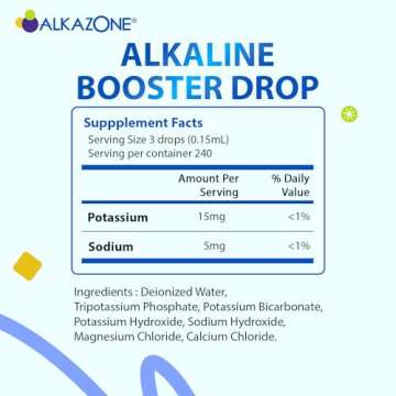ALKAZONE Make Your Own Alkaline Water - Alkaline Booster Drop 1.25 oz (2 Packs)