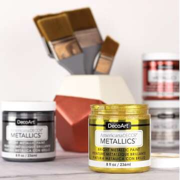 DecoArt Metalic Acrylic Paint for Creative Projects