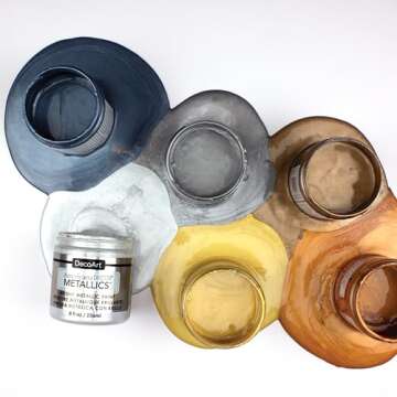 DecoArt Metalic Acrylic Paint for Creative Projects