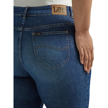 Lee Women's Plus Size Mid Rise Flare Jean Comfort & Style