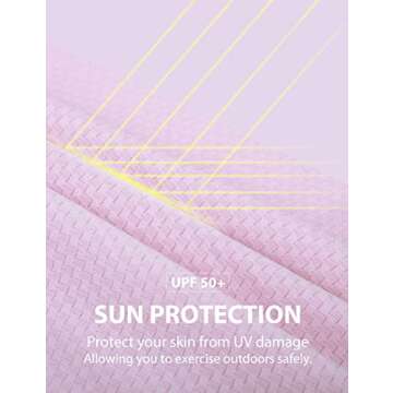 BALEAF Women's Athletic Jackets Full Zip Long Sleeve Sun Shirts Running Lightweight UPF 50+ Zipper Pockets Quick Dry Pink Size XXXL