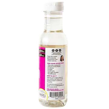 Wholesome Yum Zero Sugar Coffee Syrup (Keto Coffee Syrup) - Sugar Free Vanilla Syrup With Monk Fruit...