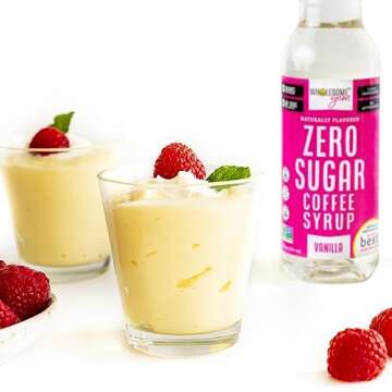 Wholesome Yum Zero Sugar Coffee Syrup (Keto Coffee Syrup) - Sugar Free Vanilla Syrup With Monk Fruit & Allulose - Natural Sweetener & Flavor For Hot & Cold Drinks - Low Carb, Gluten Free (12 fl oz)