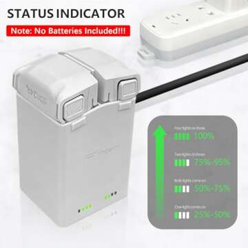 Mini 4 Pro Battery Charger for DJI Mini 4 Pro/Mini 3 Pro Accessories,DJI Mini 4 Pro/Mini 3 Series Two-Way Charging Hub, Dual Batteries Rapid Charging