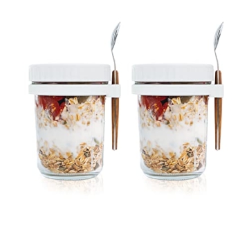 Stylish ZCXQM Overnight Oats Containers with Airtight Lids
