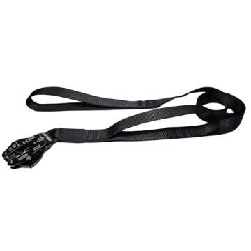Heavy Duty Double Handle Dog Leash with Frog Clip (Black, 6 ft)