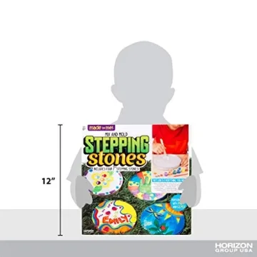Craft 4 Personalized Stepping Stones with This Kit