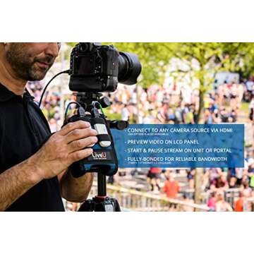 LiveU Solo Wireless Live Video Streaming Encoder Facebook Live, Twitch, YouTube, and Twitter Live Video Streams