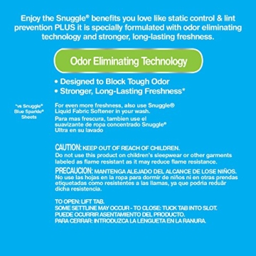Snuggle Plus SuperFresh Dryer Sheets for Lasting Freshness