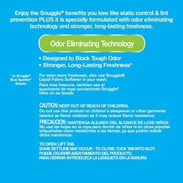 Snuggle Plus SuperFresh Dryer Sheets for Lasting Freshness