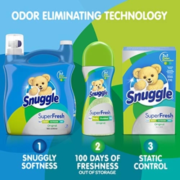 Snuggle Plus SuperFresh Dryer Sheets for Lasting Freshness